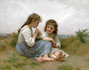 William Adolphe Bouguereau - Childhood Idyll, 1900