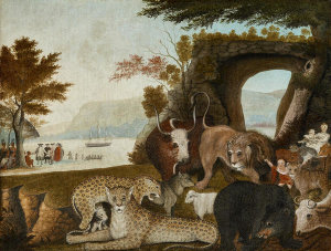Edward Hicks - The Peaceable Kingdom, about 1847