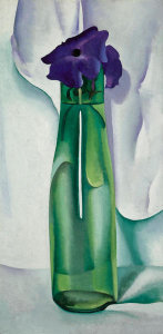 Georgia O'Keeffe - Petunia and Glass Bottle, 1924