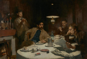 Willard Leroy Metcalf - The Ten Cent Breakfast, 1887