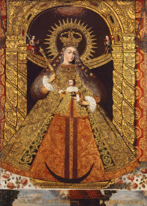 unknown maker Cuzco, Peru - Virgin of the Victory of Málaga (Nuestra Señora de la Victoria de Málaga), Late 1600s or 1700s
