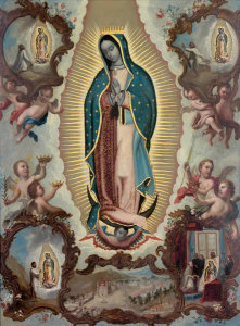 Nicolás Enríquez - Virgin of Guadalupe, about 1740