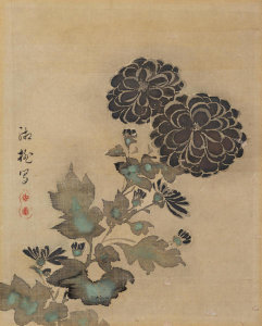 Yamamoto Shoto - Chrysanthemums, late 1700s – early 1800s