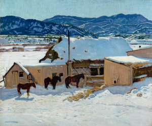 E. Martin Hennings - Winter in New Mexico, about 1925