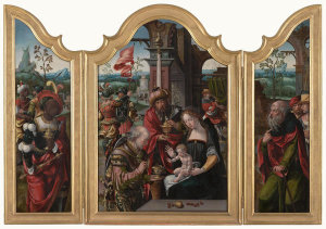 Pieter Coecke van Aelst - Triptych with the Adoration of the Magi, about 1530–40