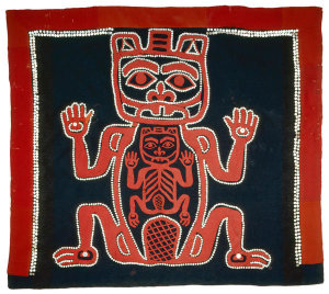 Haida artist - Button blanket, late 1800s