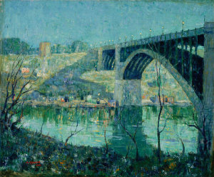 Ernest Lawson - Spring Night, Harlem River, 1913