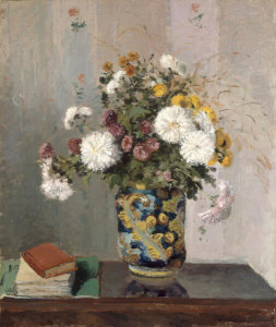 Camille Pissarro - Chrysanthemums in a Chinese Vase, 1873