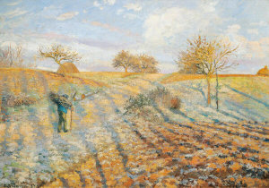 Camille Pissarro - Hoarfrost at Ennery, 1873
