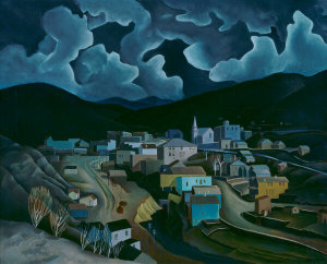 Vance Kirkland - Moonlight in Central City, 1935