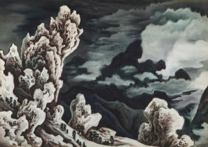 Vance Kirkland - Foggy Landscape, 1942