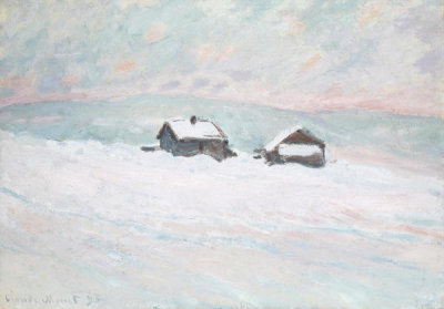 Claude Monet - The Houses in the Snow, Norway, 1895