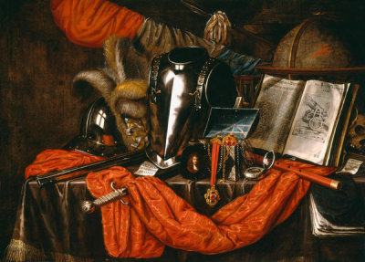 Edward Collier - A Vanitas, 1669