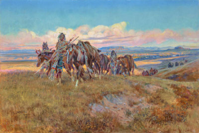 Charles Marion Russell - In the Enemy’s Country, 1921