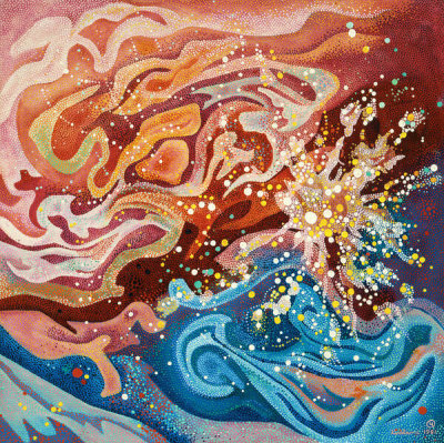 Vance Kirkland - Forces of Energy from a Sun the Open Start Cluster K1, 1981