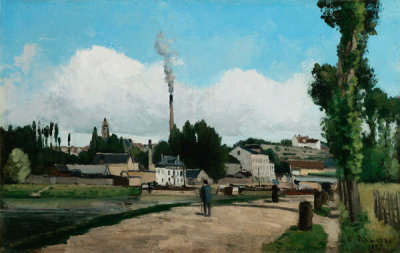 Camille Pissarro - Banks of the Oise at Pontoise, 1867
