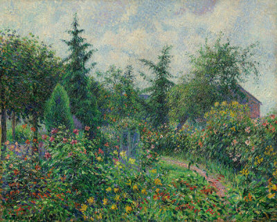 Camille Pissarro - The Garden and Henhouse at Octave Mirbeau's, Les Damps, 1892